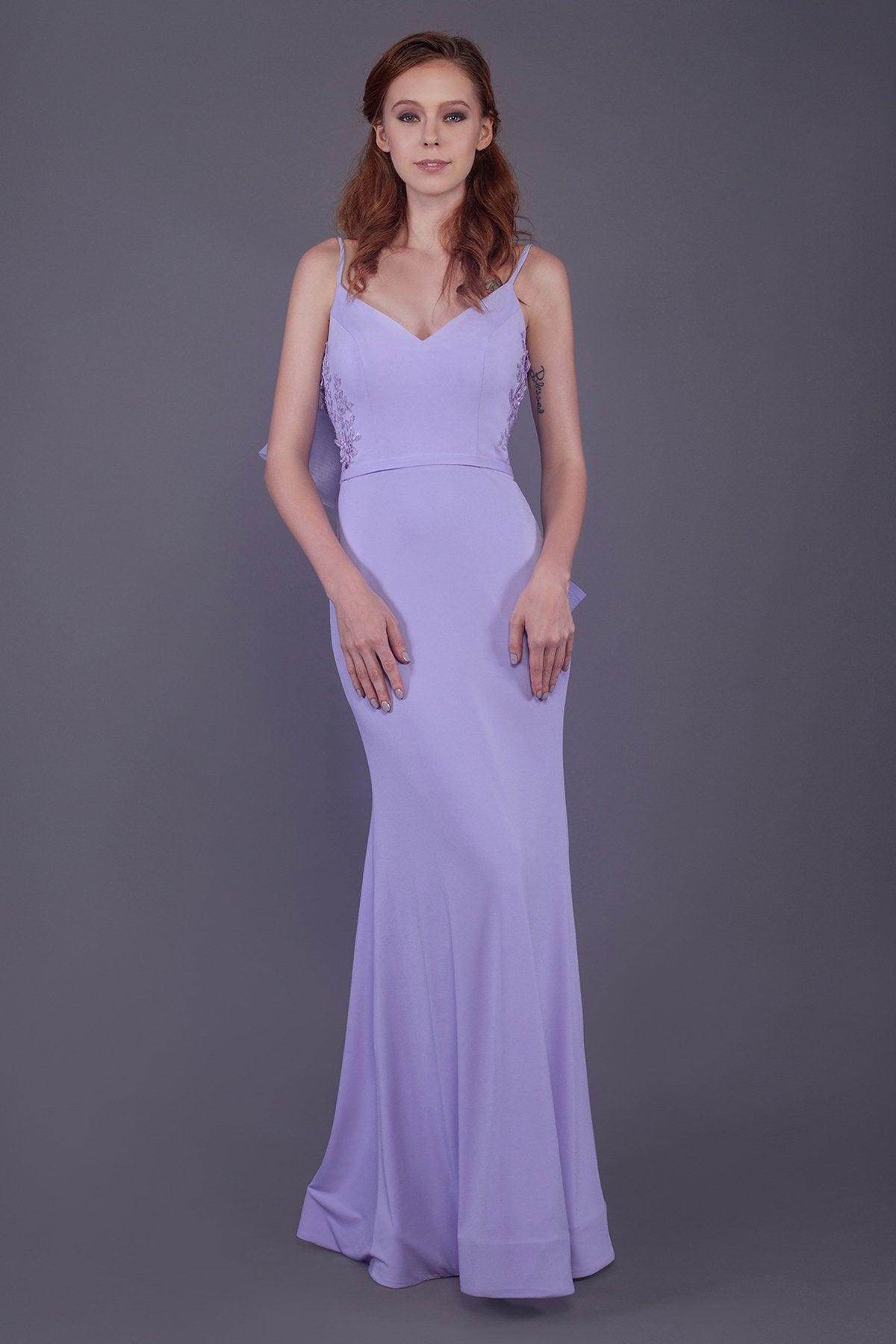 Mermaid Floor Length Knitted Fabric Bridesmaid Dress PR3511 - COCOMELODY